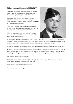 A preview of a PDF biography for Elkington, Clarence Scott